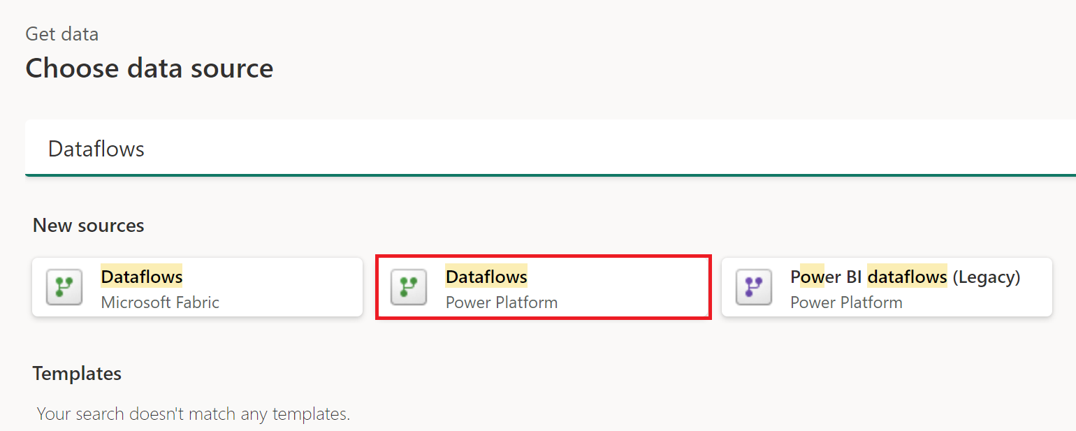 Get data from Power Query Online.