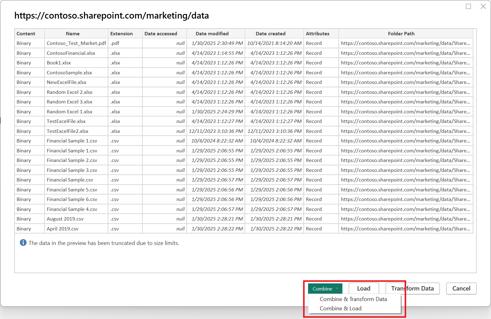 Power Query SharePoint folder connector - Power Query | Microsoft Learn