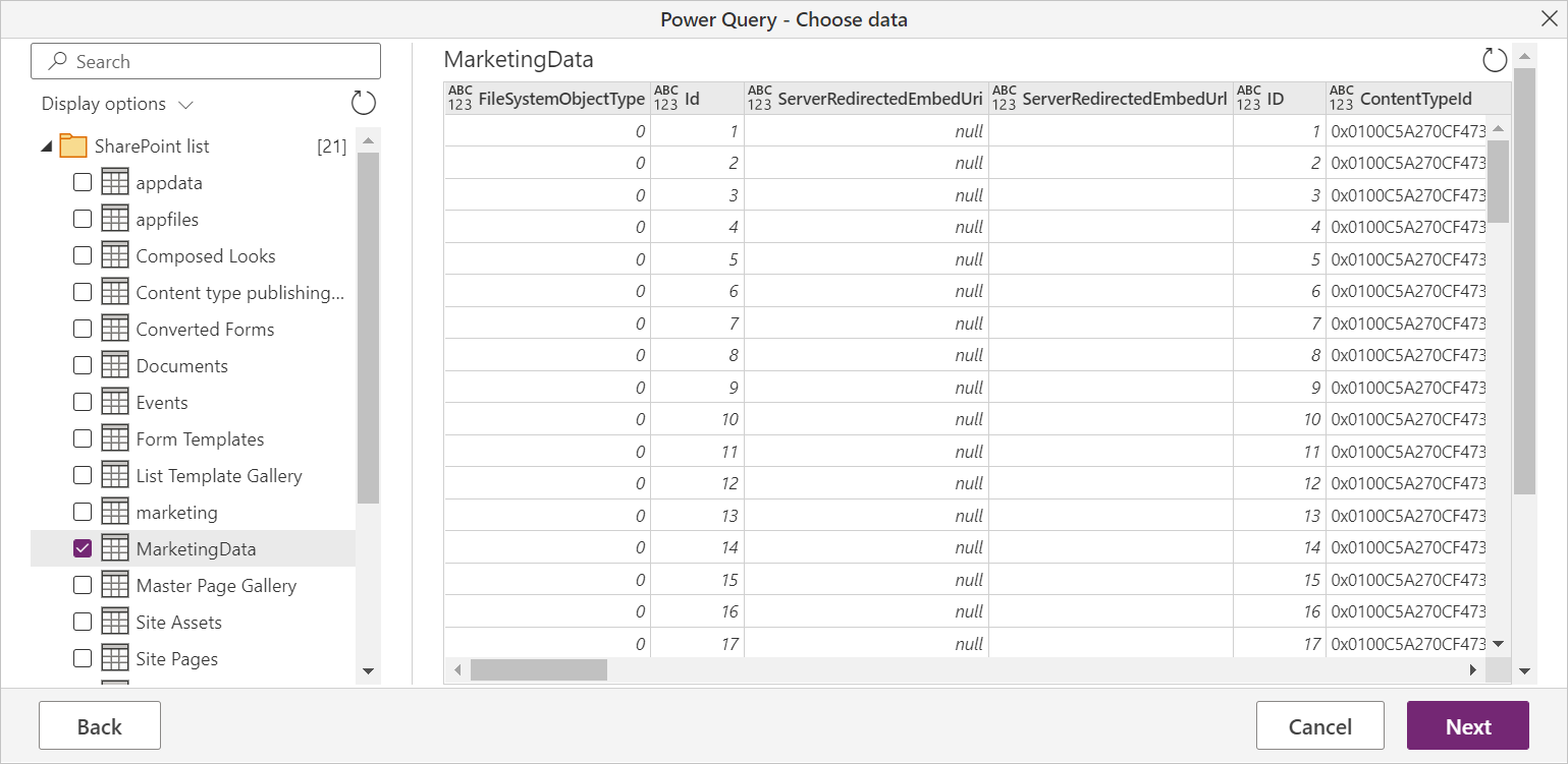 power-query-sharepoint-list-connector-power-query-microsoft-learn