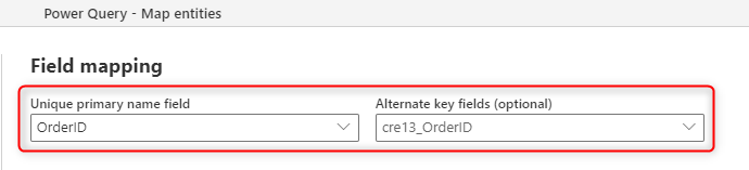 Primary key and the alternate key are the same.