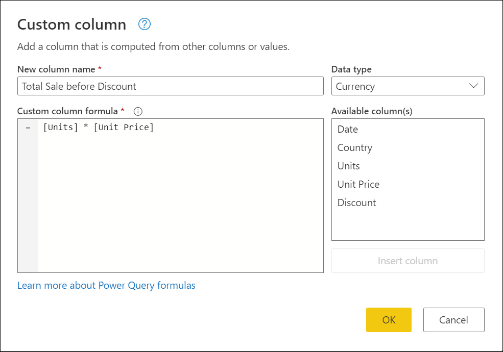 Power Query Custom Column If Statement Date