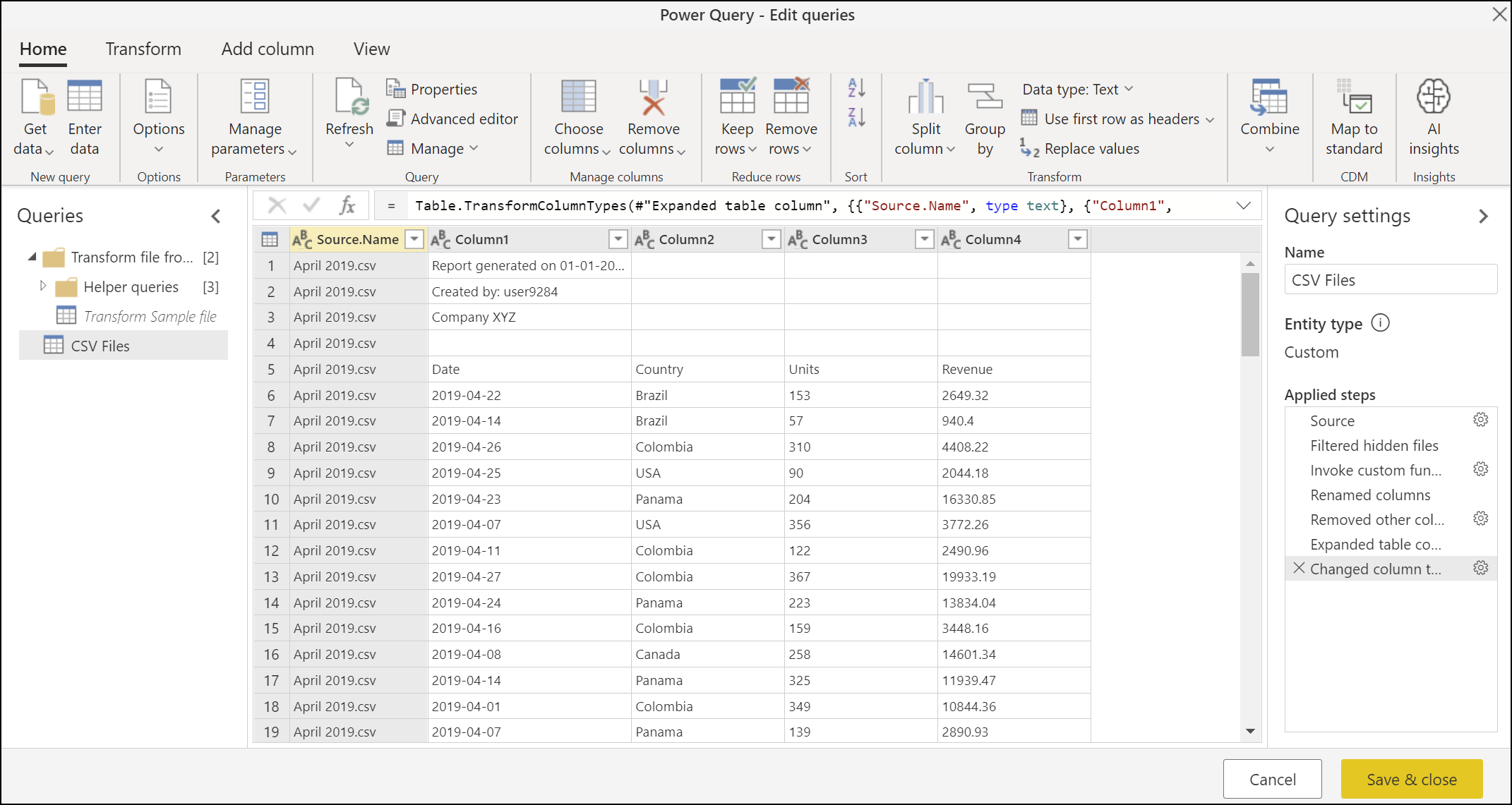 Combine Csv Files In Power Query Power Query Microsoft Learn 6191