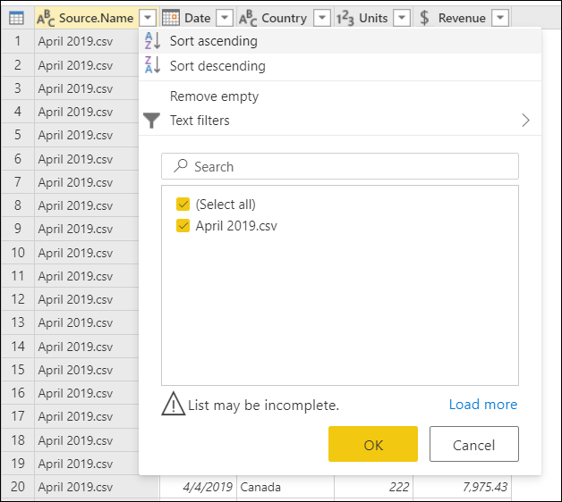 Combine Csv Files In Power Query Power Query Microsoft Learn