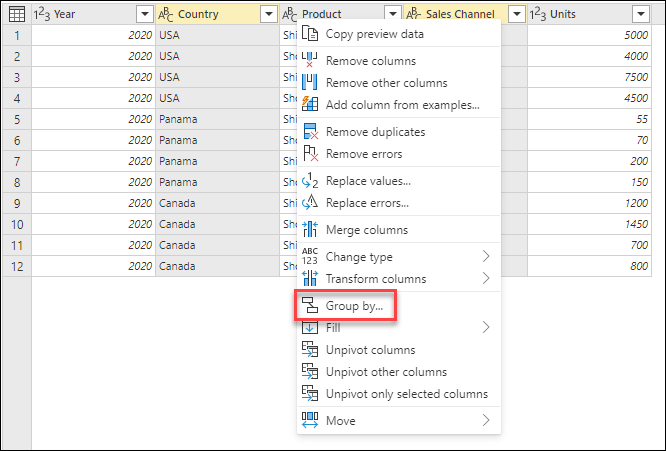 Power Bi Group Rows By Value