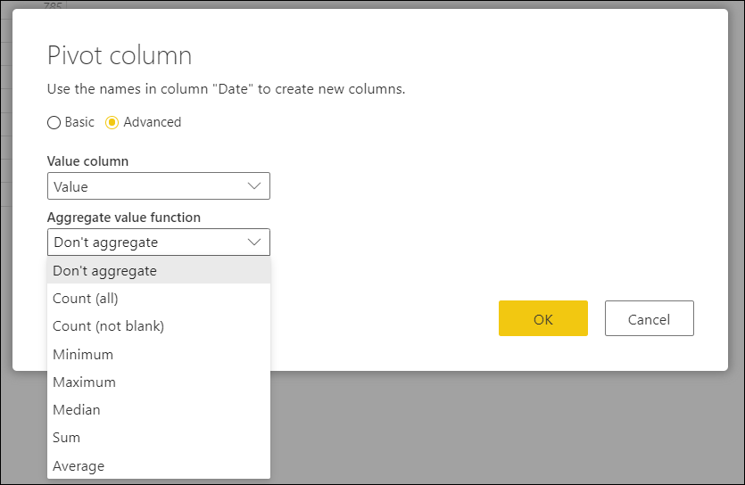 Excel Power Query Pivot Two Columns