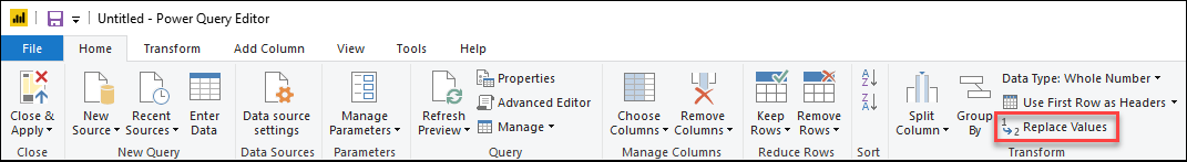 Replace Values And Errors Power Query Microsoft Learn