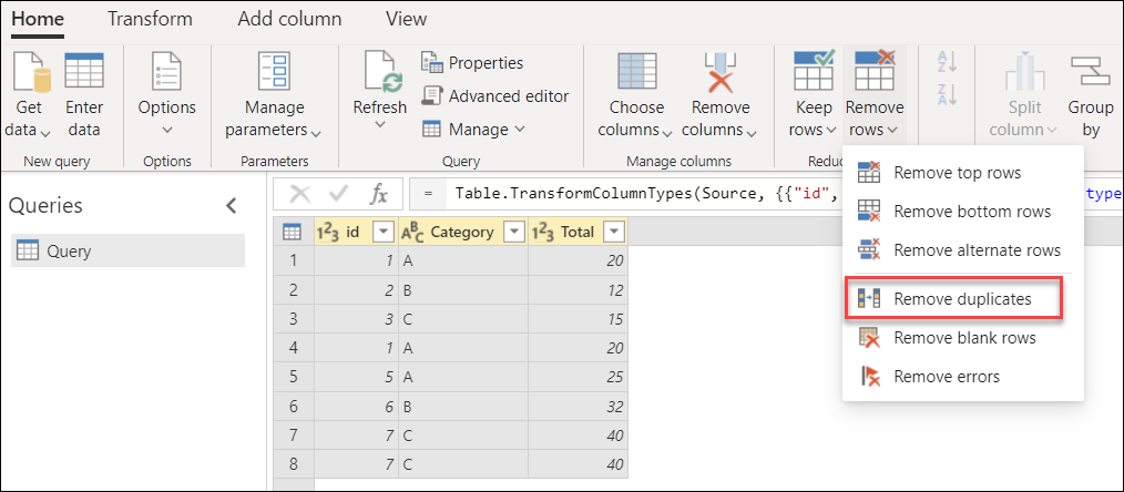 Power Query Append Tables Remove Duplicates