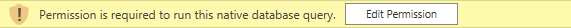 Native database query message.