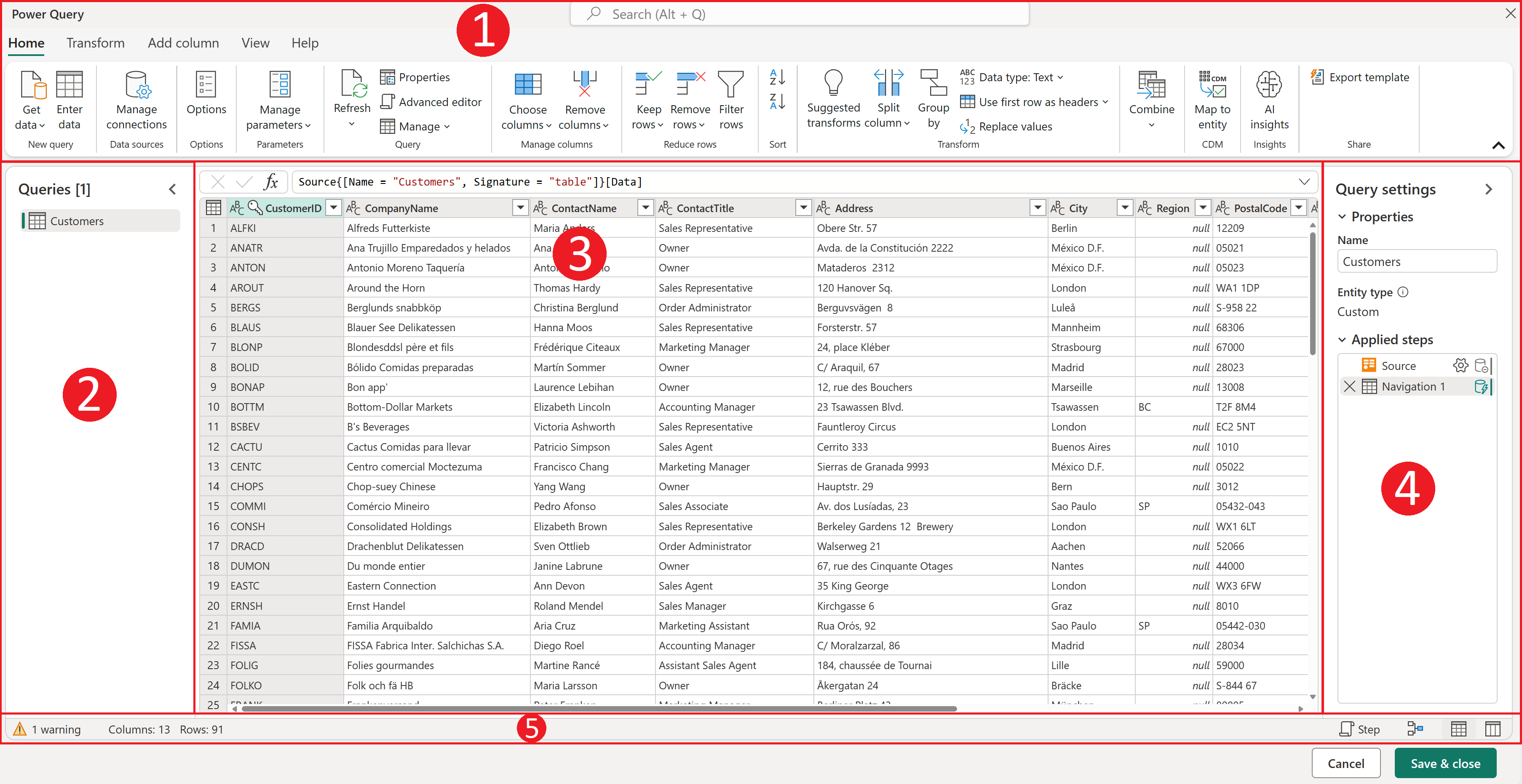 Power query текст