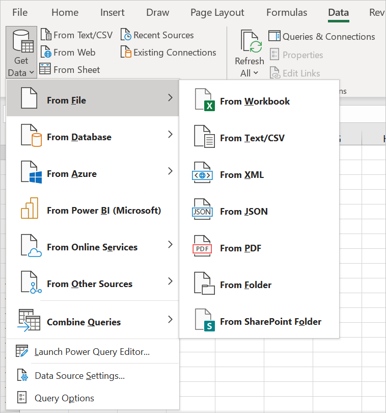 Get Data From Excel In Power Bi