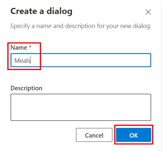 Composer Create tab new dialog.