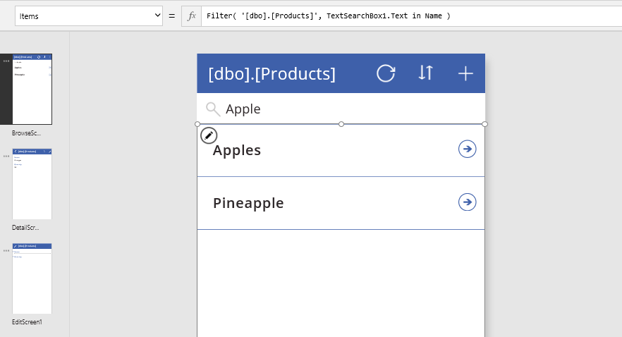 Search text-input control.