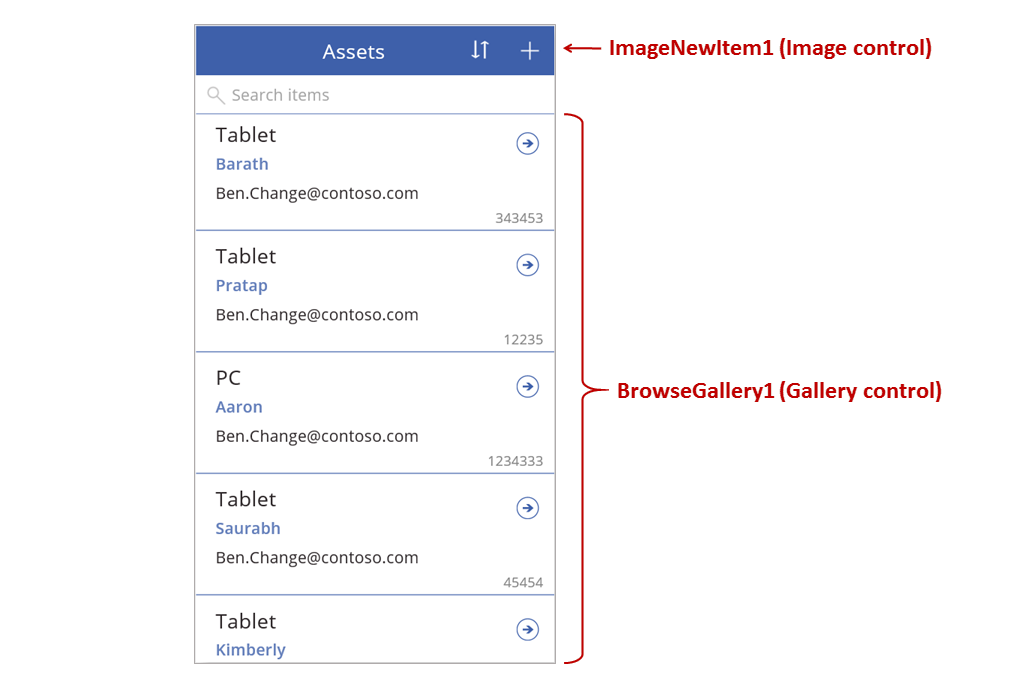Browse screen.