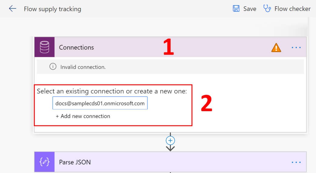 Fix credential for connection.