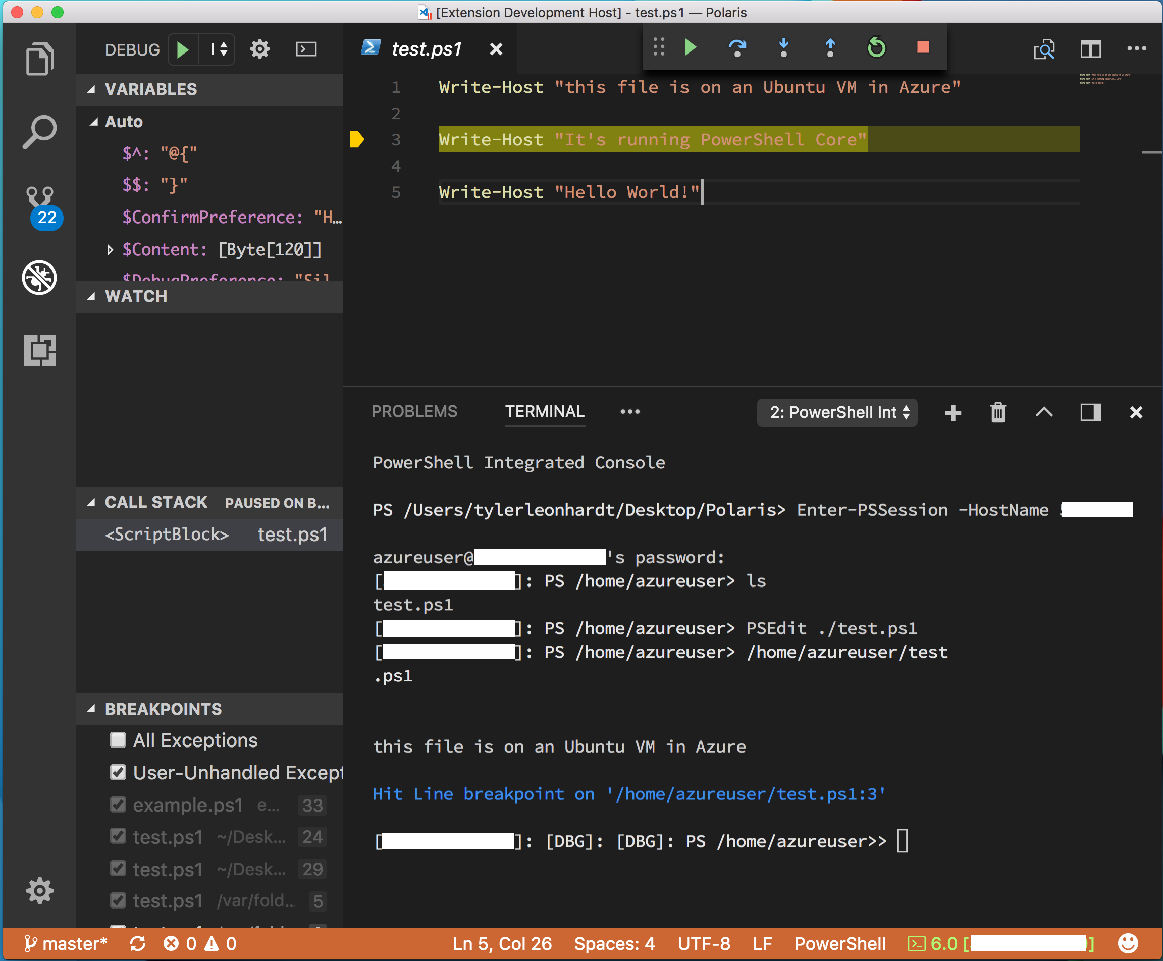 Using Visual Studio Code for remote editing and debugging - PowerShell |  Microsoft Learn