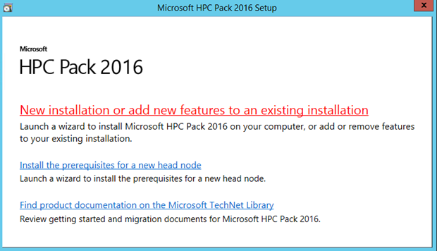 hpc-pack-2016-setup