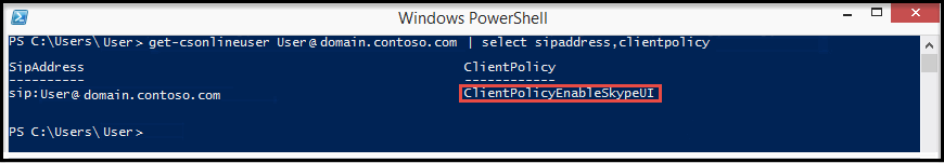 Skype for Business Online - Enable UI.