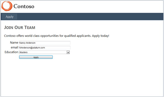 Online Job Application