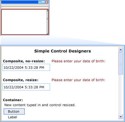 VS Simple Control Designers Web Page