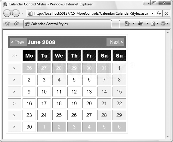 Calendar-Styles.aspx in action