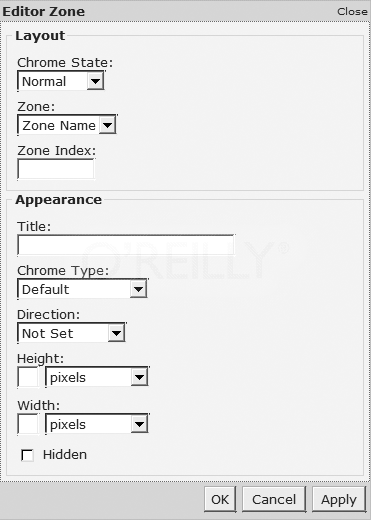 A formatted EditorZone control