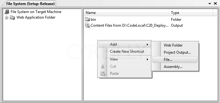 The File System editor