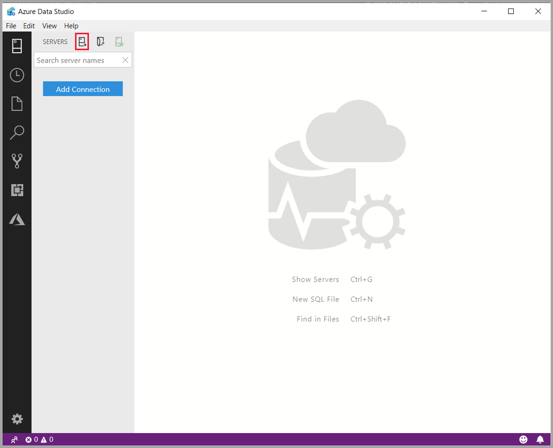 Screenshot of the New Connection icon.