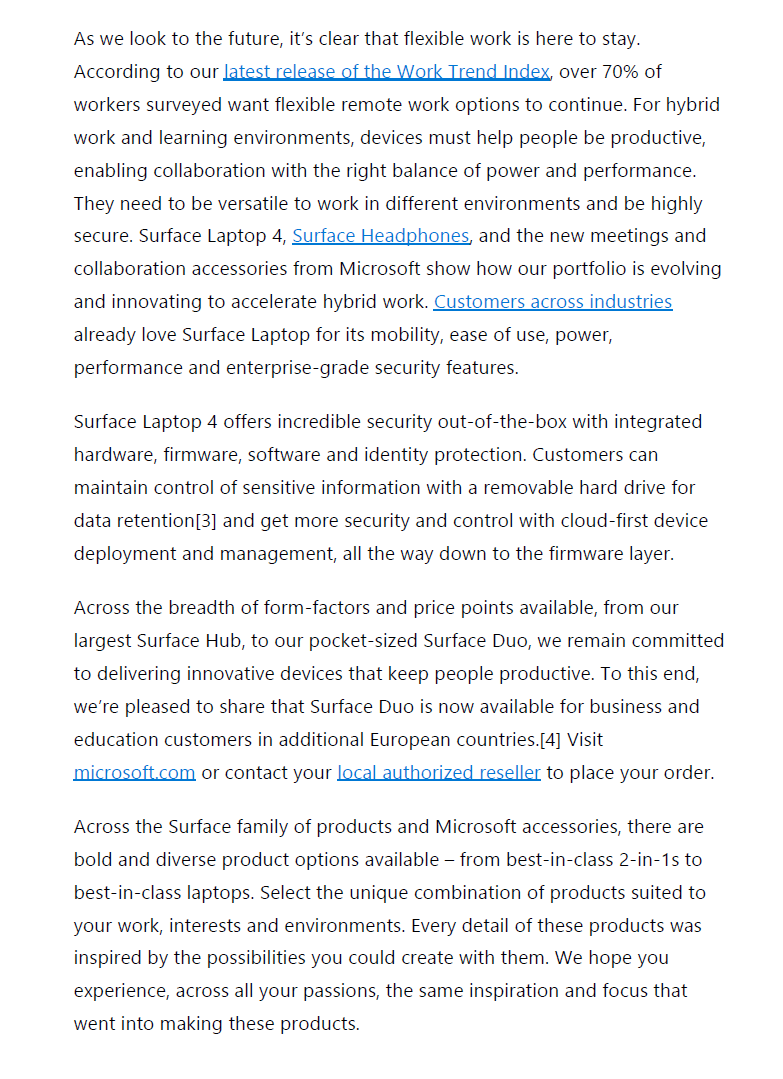 Unstructured document example for a knowledge base