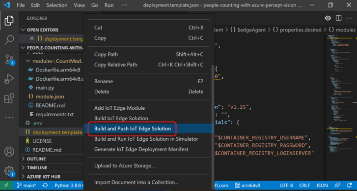Build and Push IoT Edge Solution