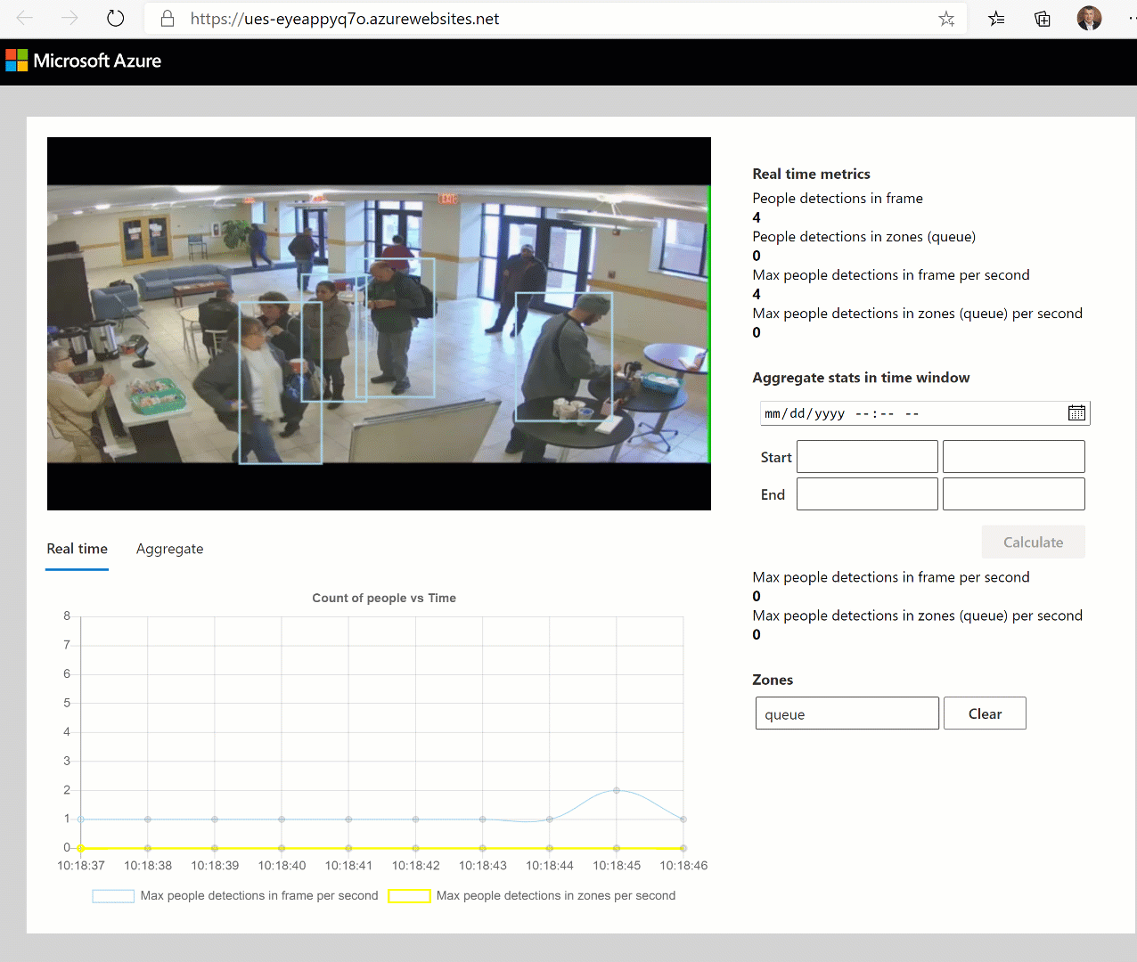 Spatial analytics pre-built solution gif.