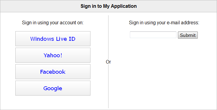 ACS 2.0 login pages