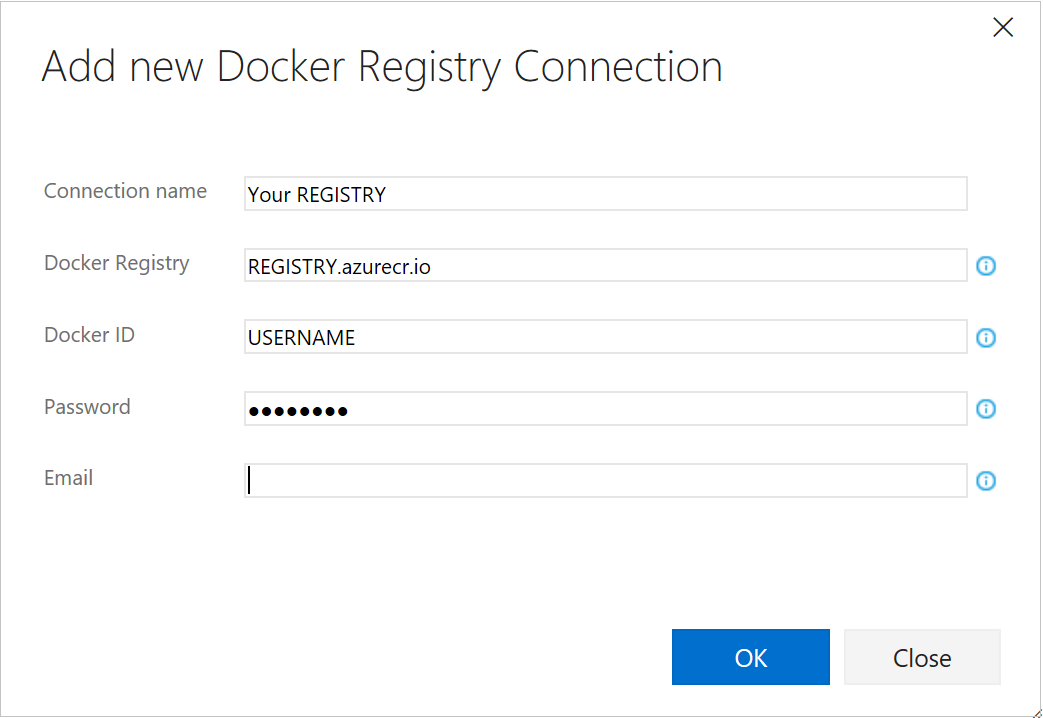 Azure DevOps Services - Docker Registry