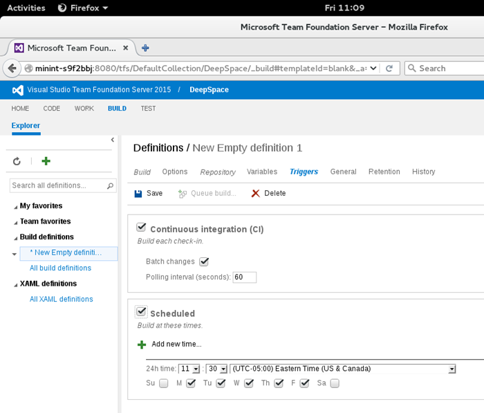 Add CI and build intervals screen