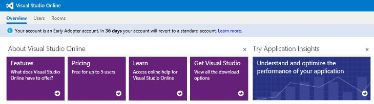 Visual Studio Online: Try Application Insights