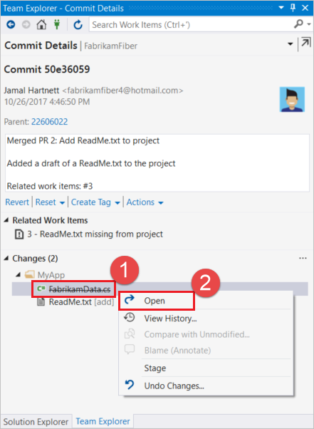 View deleted files in your Git repo with Visual Studio