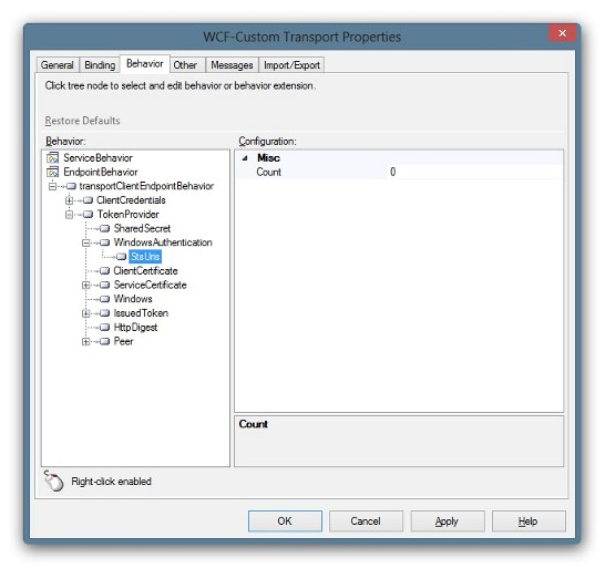 Transport Client Endpoint Behavior