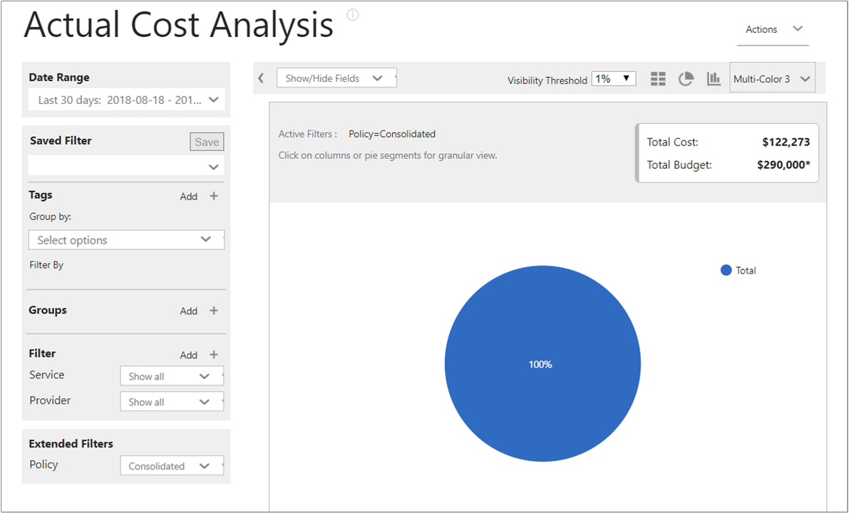 Actual Cost Analysis