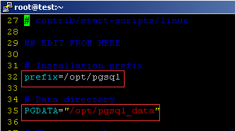 Screenshot that shows the installation prefix and the data directory.