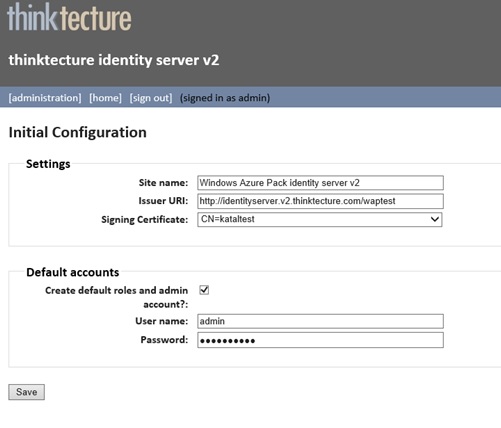 thinktecture Identity Server