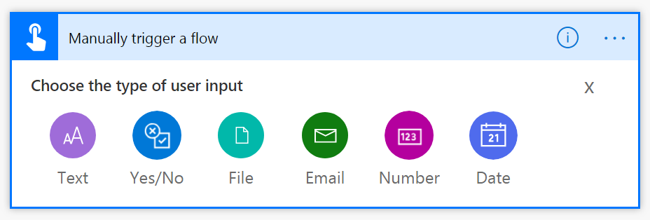 Add an input Add an input