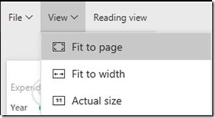 A screenshot of a menu allowing a user to adjust page layout A screenshot of a menu allowing a user to adjust page layout