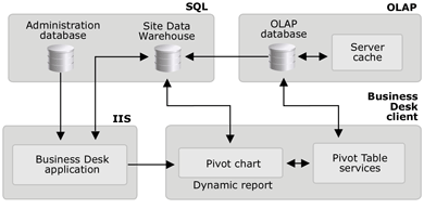 Figure showing how a dynamic report is generated