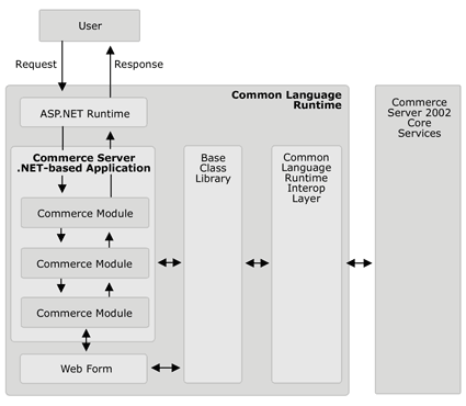  Depicts the Commerce Server .NET Application Framework.