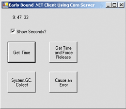 Figure 3 .NET Client Using COM