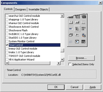 Figure 15 A .NET Control in Visual Basic 6.0