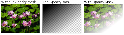 Object with a LinearGradientBrush opacity mask