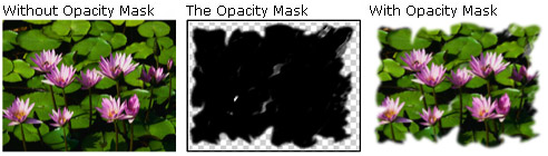 An object with an ImageBrush opacity mask