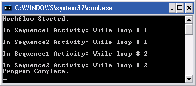 Whiel and Parallel Sample Output