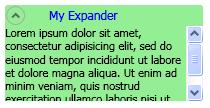 Expander with ScrollBar