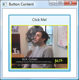 A button that contains multiple types of content